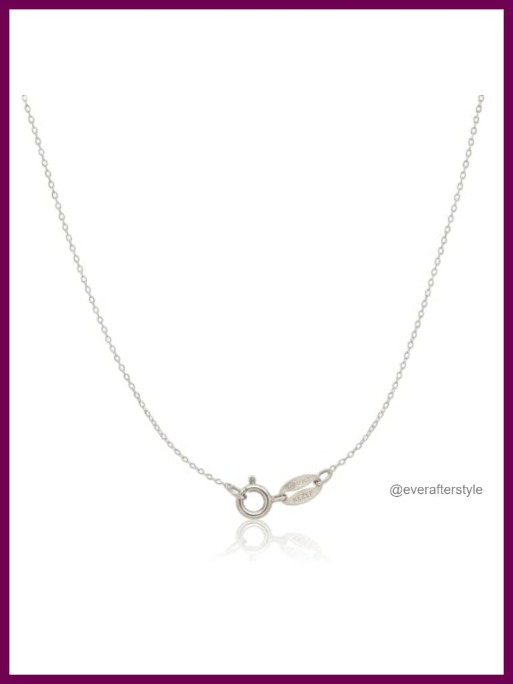 1mm Sterling Silver Cable Chain Necklace for Pendant 26 Inch